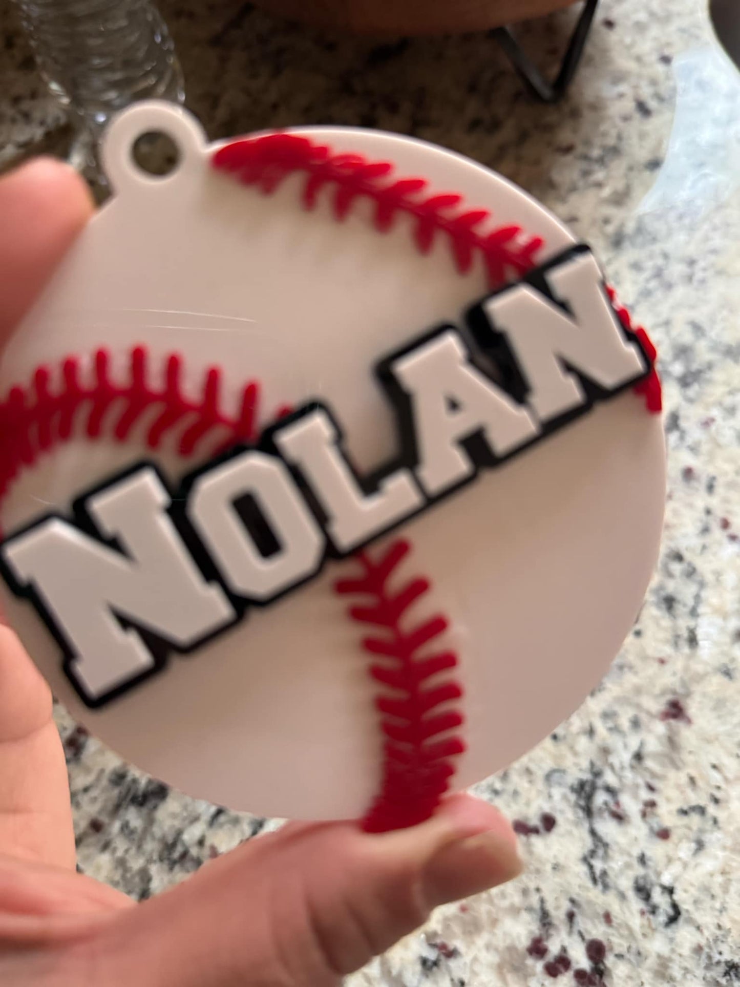 Baseball Bag Tag