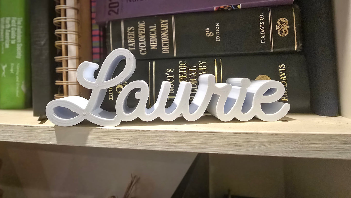 3D Name/ Word Signs- desk or shelf