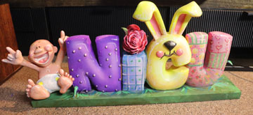 Rocker Baby with NICU 3D printed Sign Spring Desk