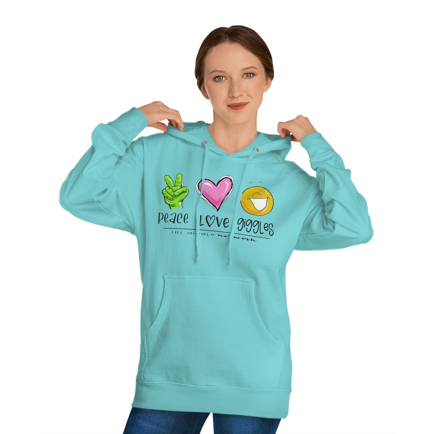 Peace Love Giggles Sweat by The Giggle Network