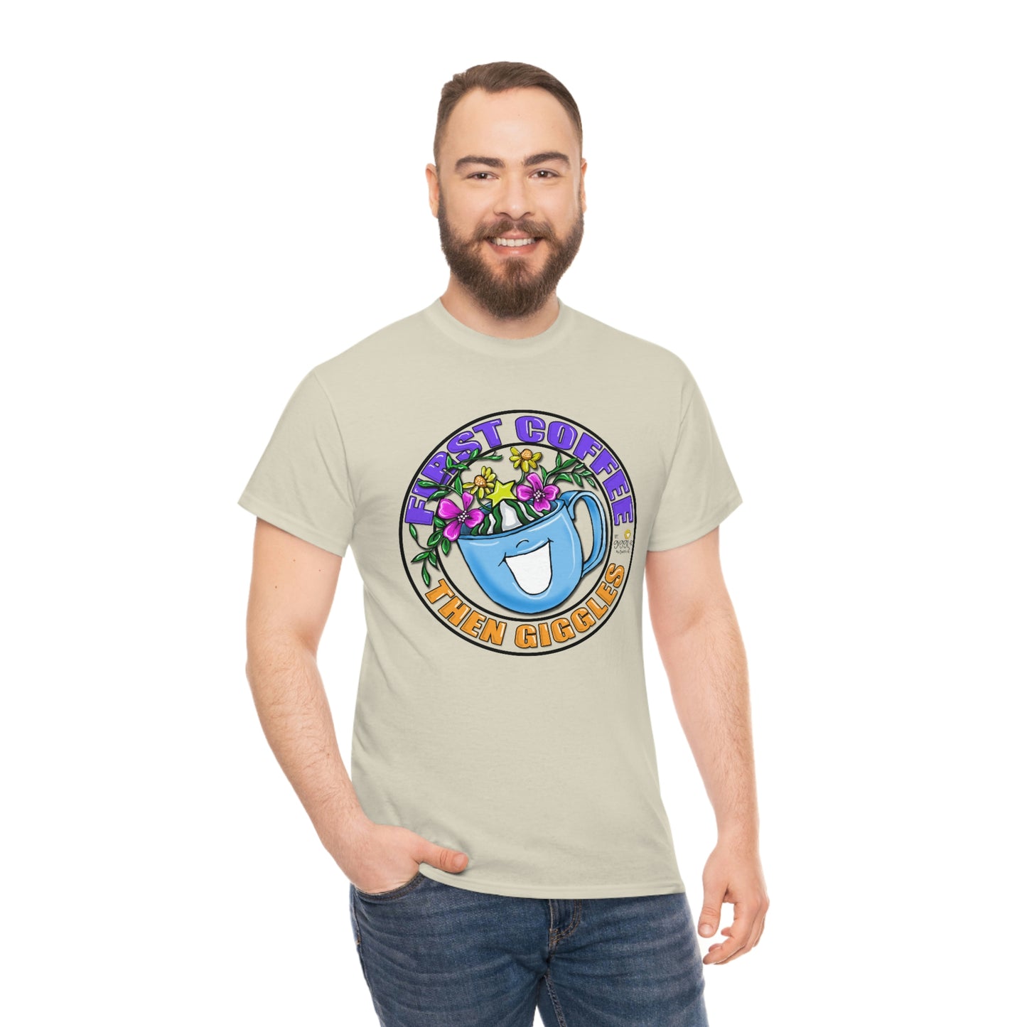 FIrst Coffee Then Giggles (FULL COLOR) by The Giggle Network (TM) created and Illustrated by Laurie Repetto