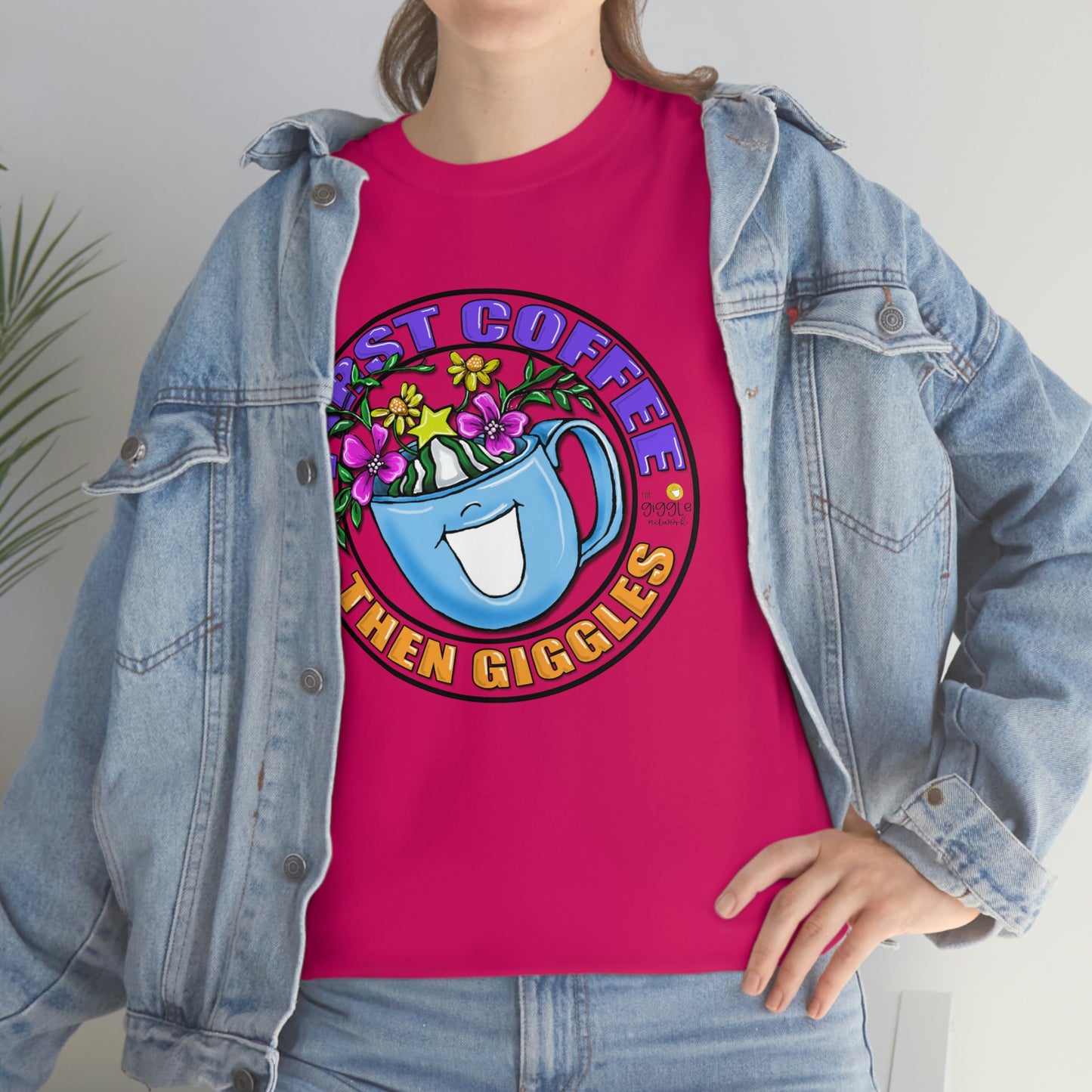 FIrst Coffee Then Giggles (FULL COLOR) by The Giggle Network (TM) created and Illustrated by Laurie Repetto