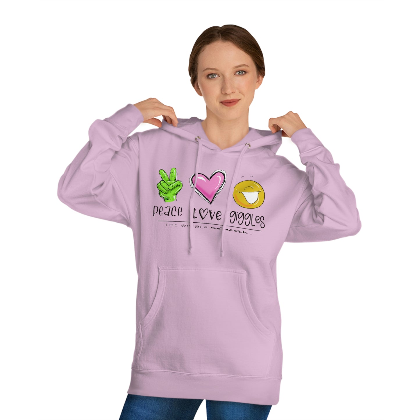 Peace Love Giggles Sweat by The Giggle Network