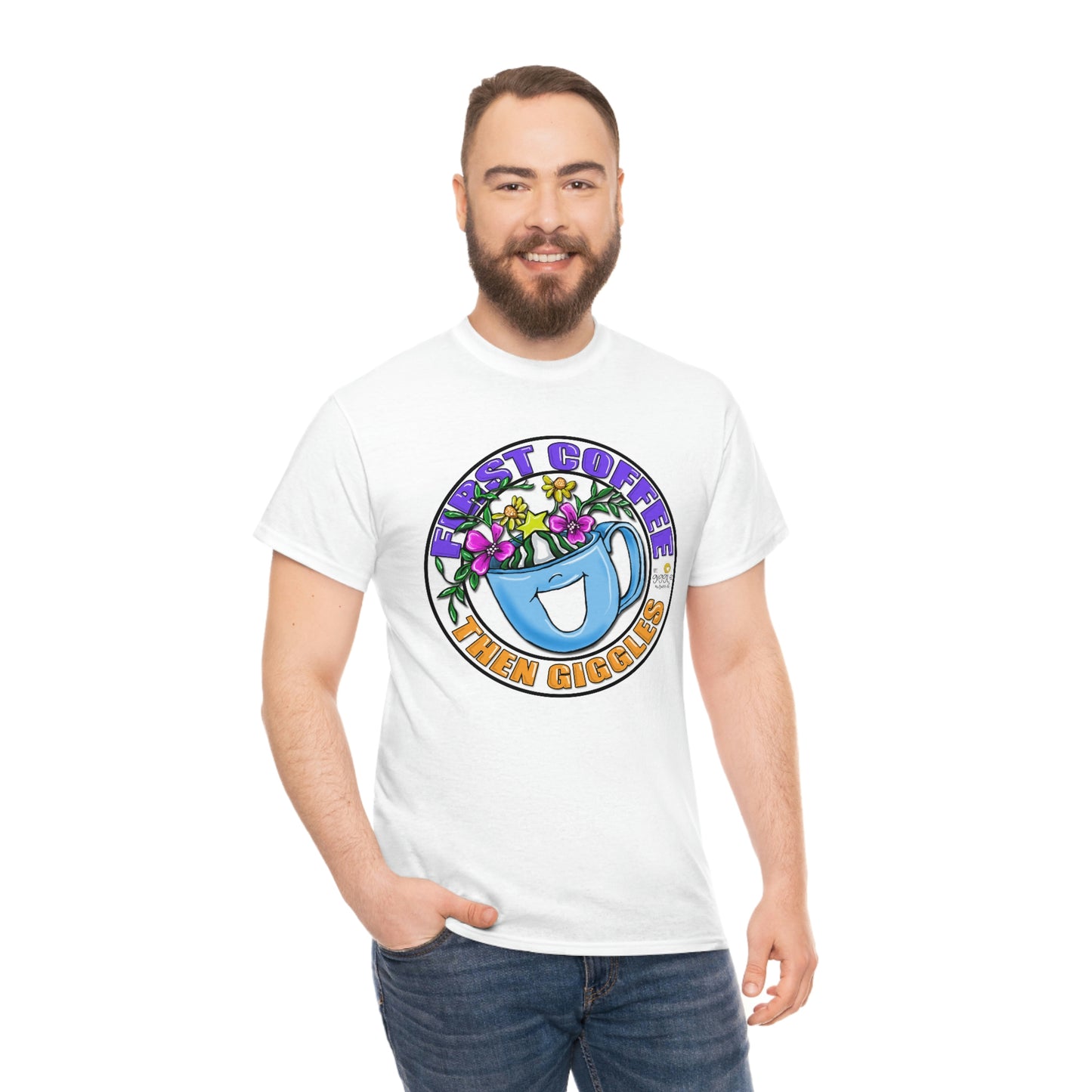 FIrst Coffee Then Giggles (FULL COLOR) by The Giggle Network (TM) created and Illustrated by Laurie Repetto