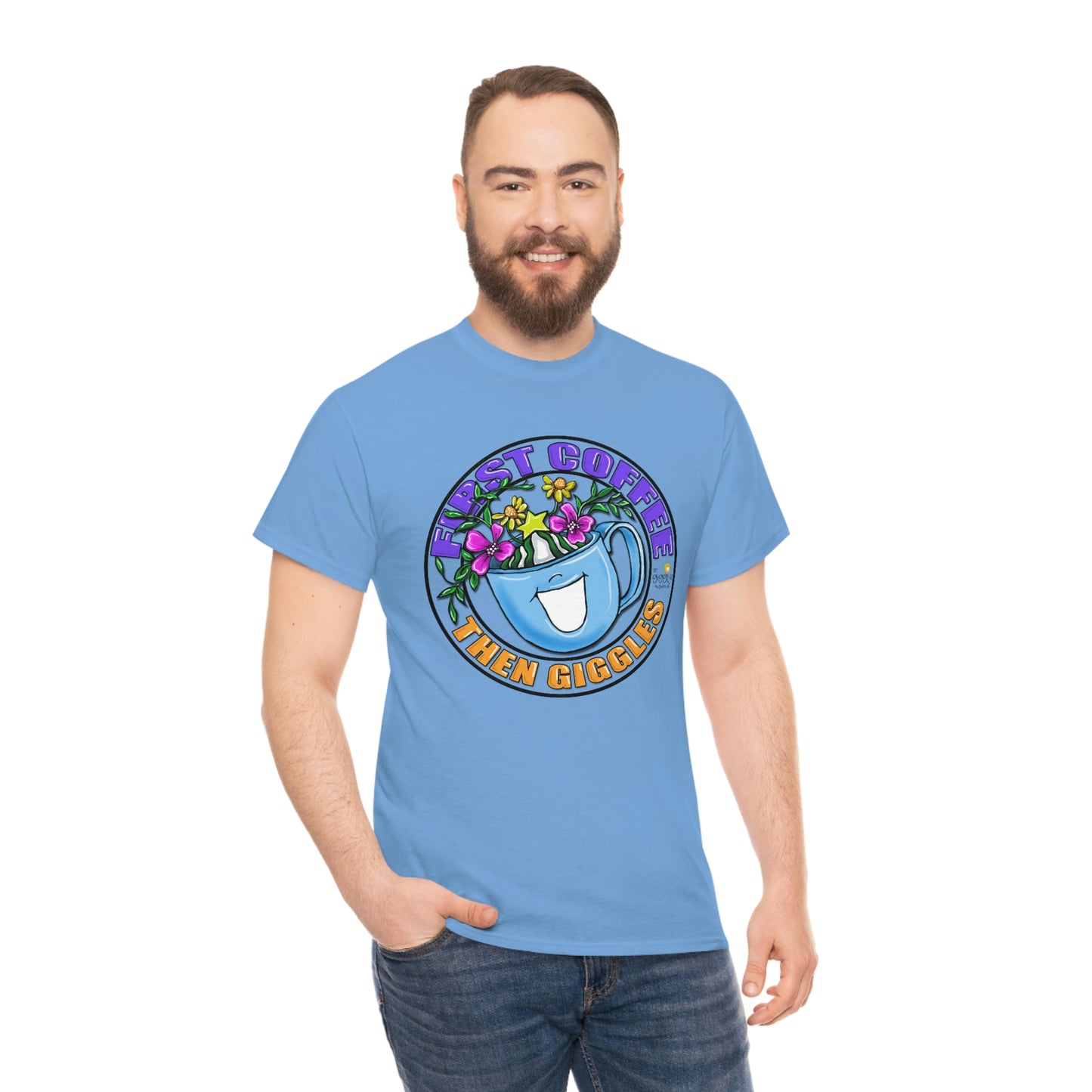 FIrst Coffee Then Giggles (FULL COLOR) by The Giggle Network (TM) created and Illustrated by Laurie Repetto