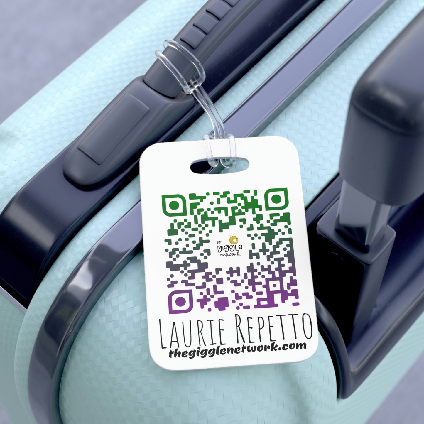 The Giggle network Bag Tag
