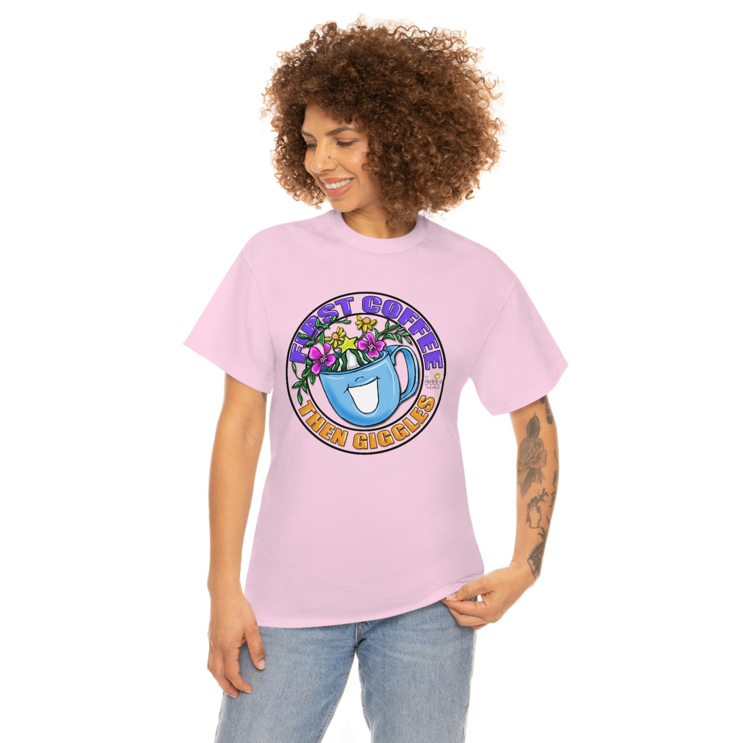 FIrst Coffee Then Giggles (FULL COLOR) by The Giggle Network (TM) created and Illustrated by Laurie Repetto