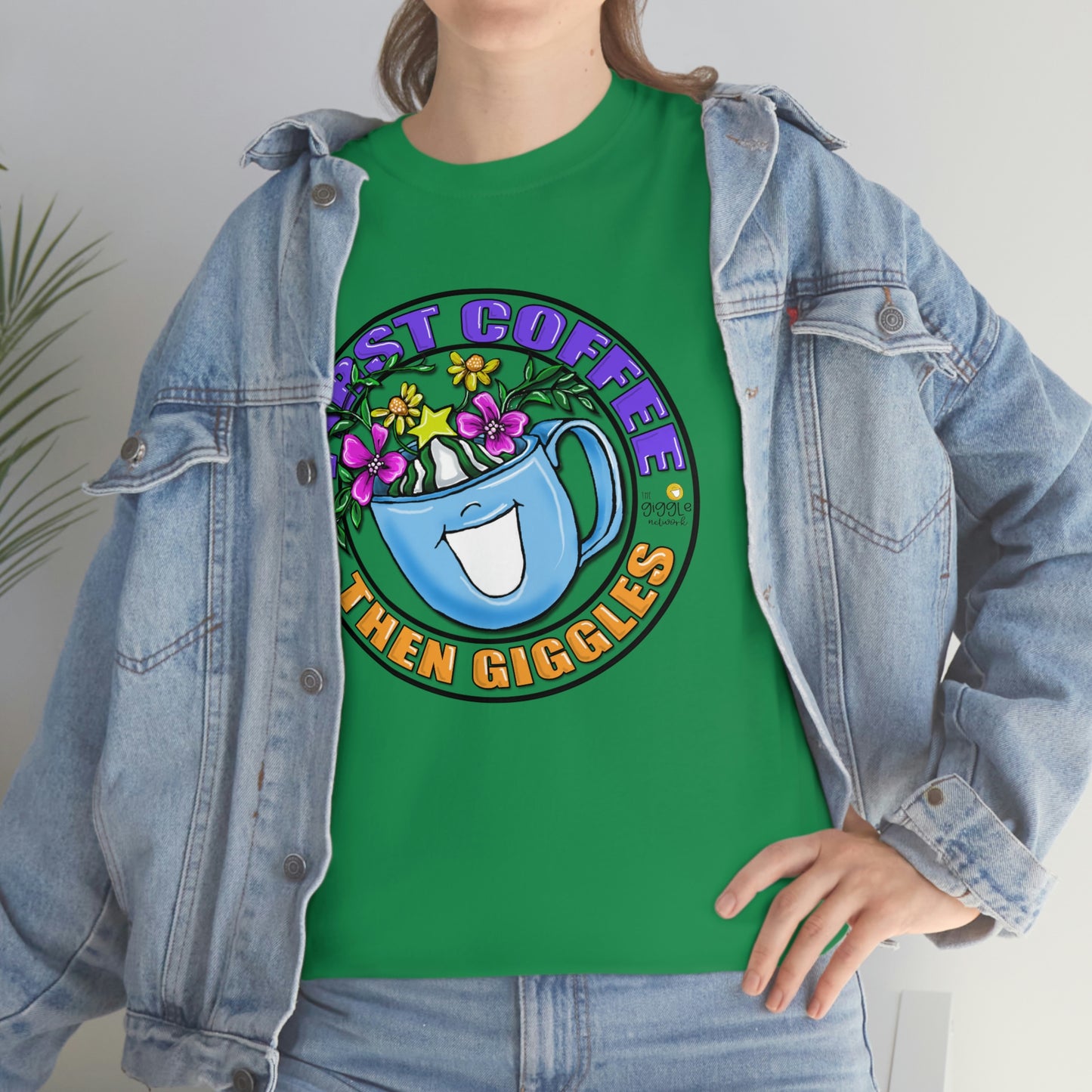 FIrst Coffee Then Giggles (FULL COLOR) by The Giggle Network (TM) created and Illustrated by Laurie Repetto