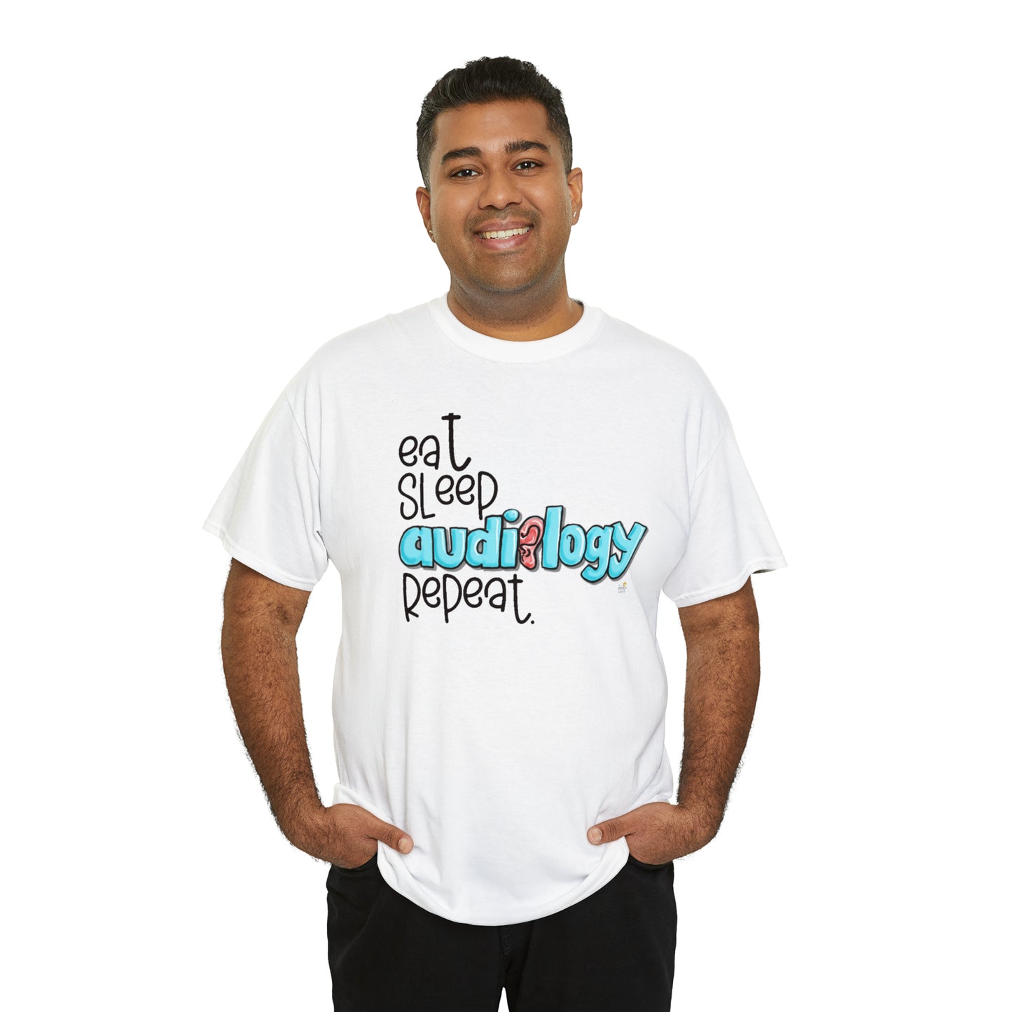 Eat Sleep Audiology Repeat by The Giggle Network created by Laurie Repetto