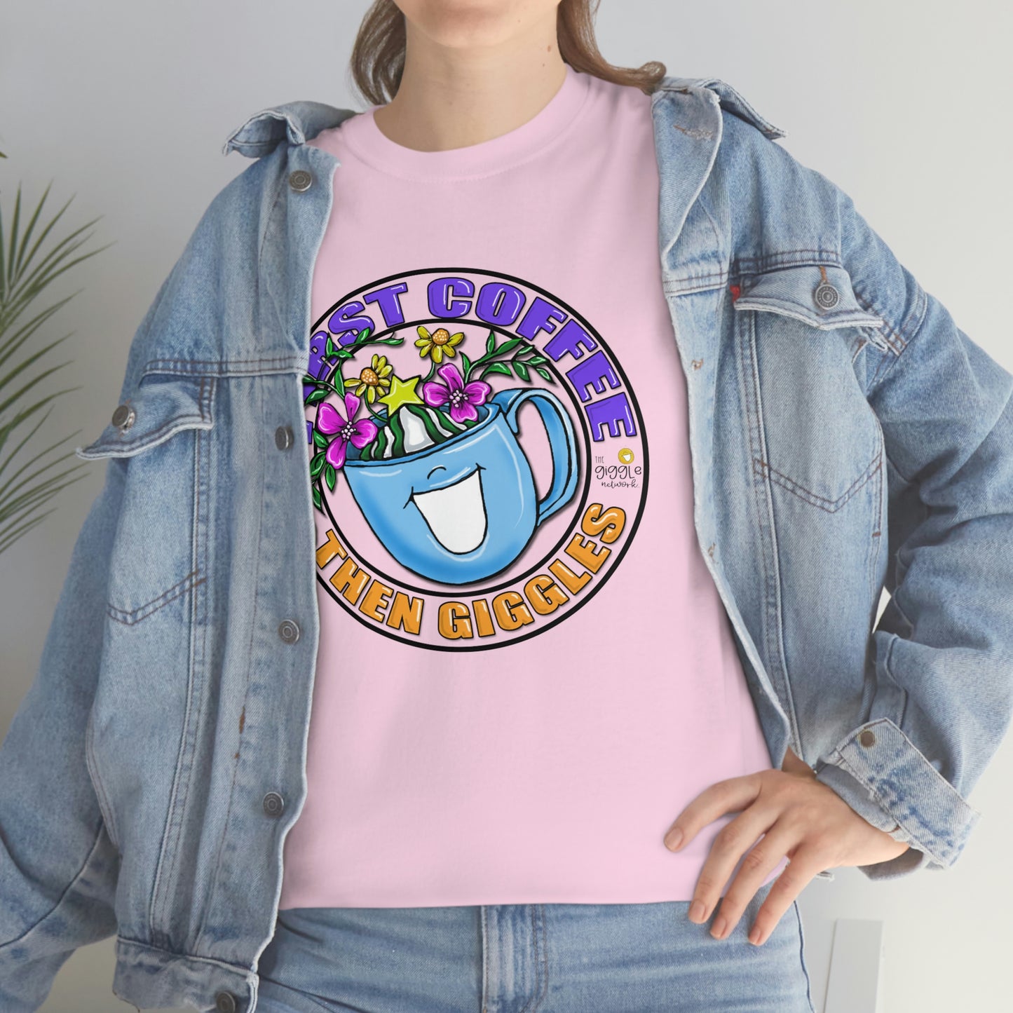 FIrst Coffee Then Giggles (FULL COLOR) by The Giggle Network (TM) created and Illustrated by Laurie Repetto