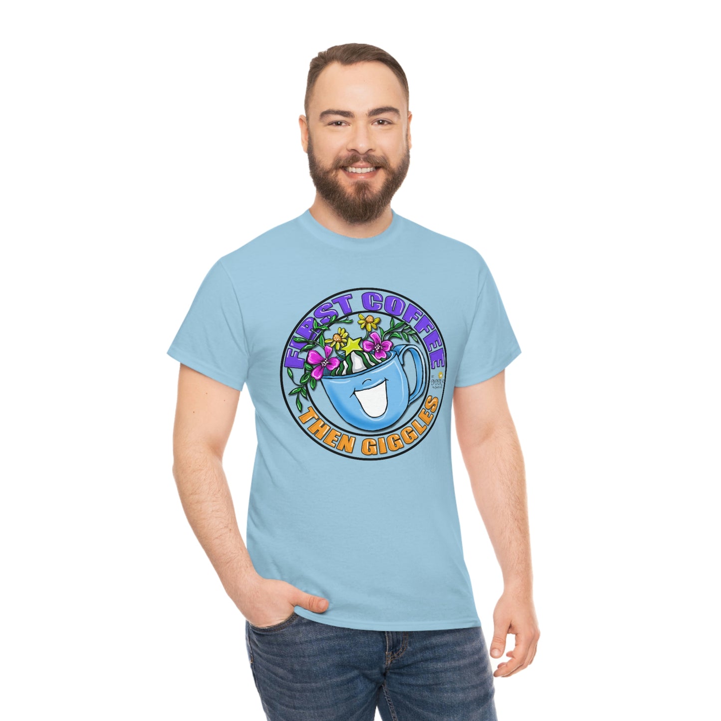FIrst Coffee Then Giggles (FULL COLOR) by The Giggle Network (TM) created and Illustrated by Laurie Repetto