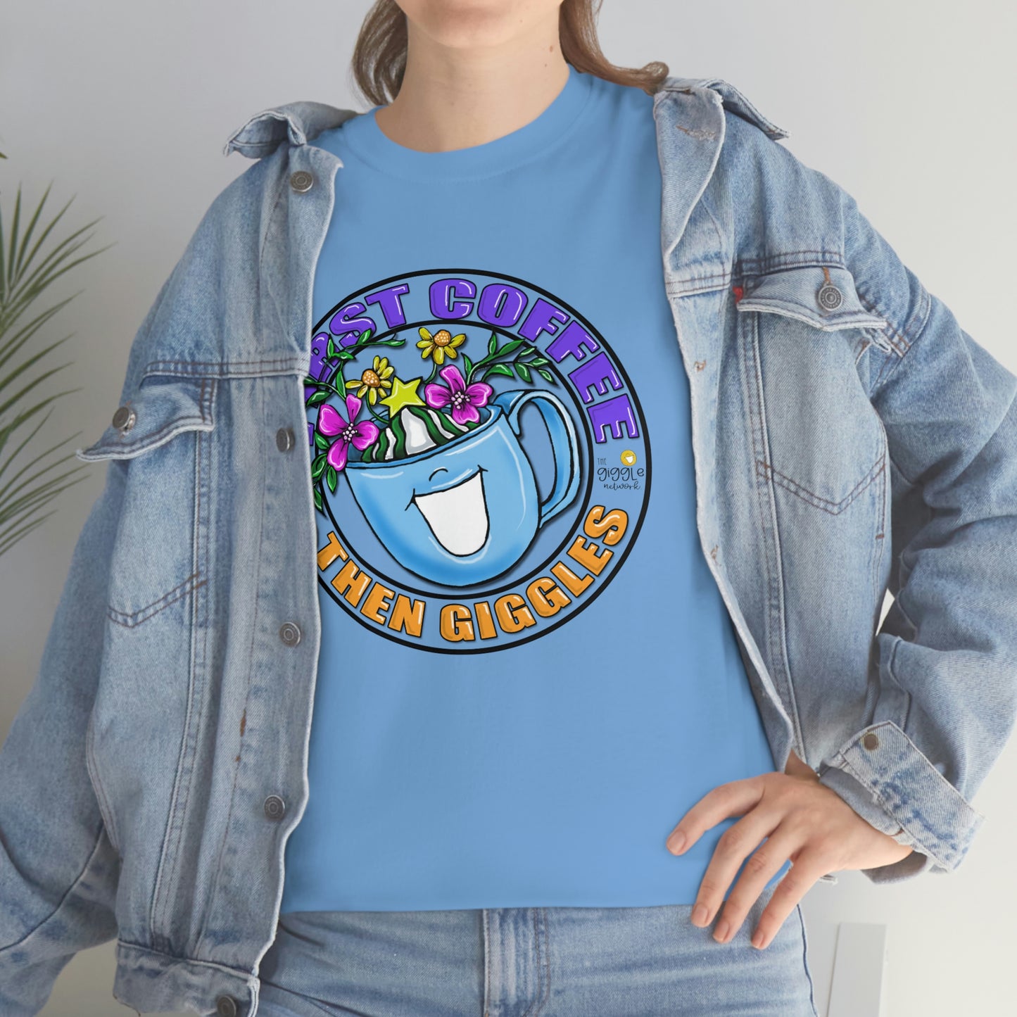 FIrst Coffee Then Giggles (FULL COLOR) by The Giggle Network (TM) created and Illustrated by Laurie Repetto