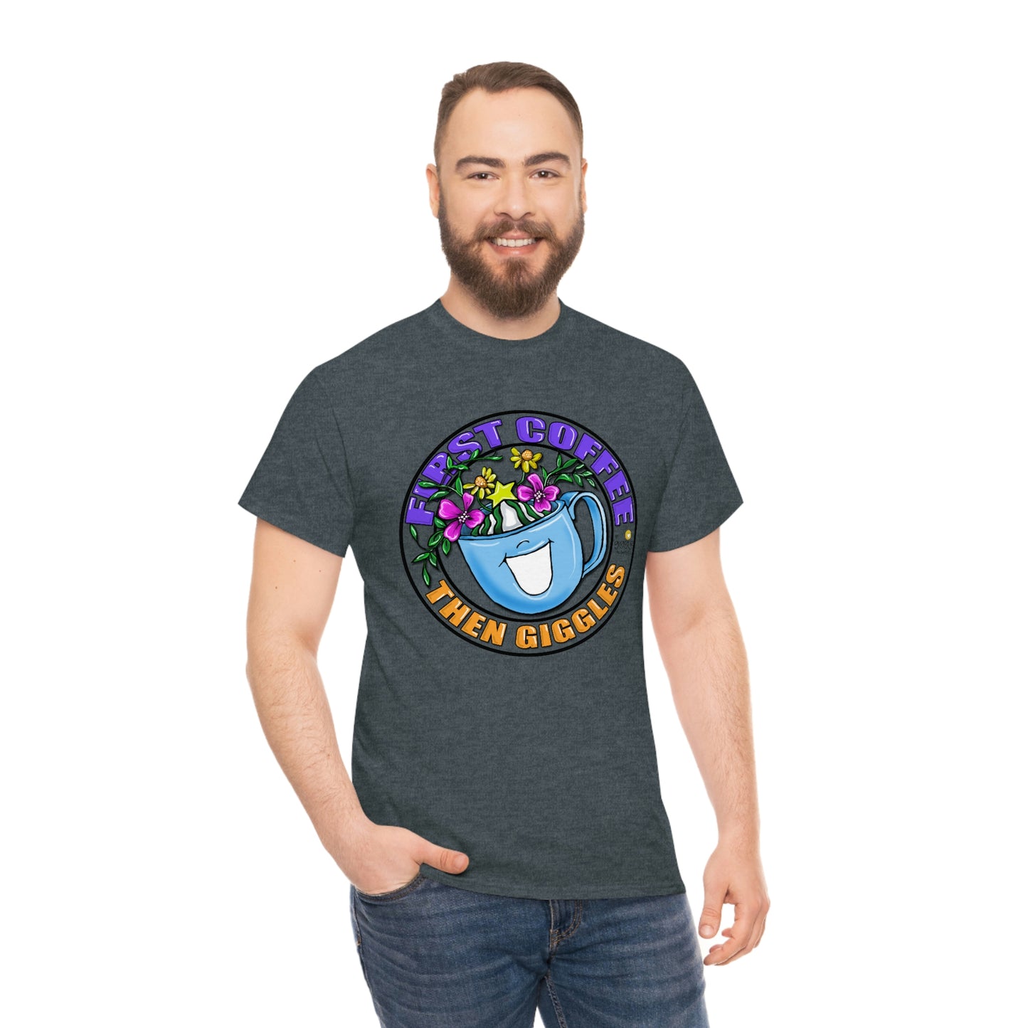 FIrst Coffee Then Giggles (FULL COLOR) by The Giggle Network (TM) created and Illustrated by Laurie Repetto