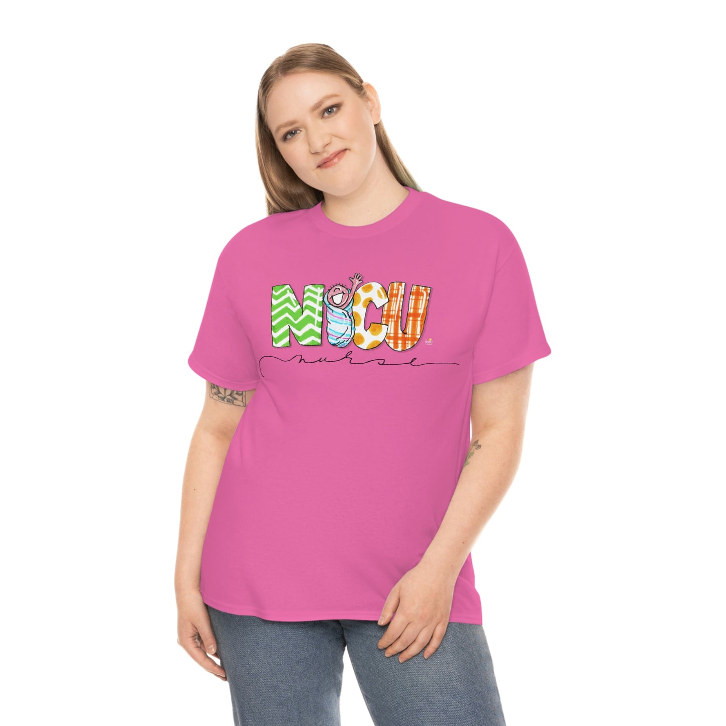 Nicu Nurse w Swaddle from The Giggle Network (TM), NICU Nurse Tshirt, Nicu nurse with baby swaddled, NICU Nurse gift, Nurse Gifts, Nicu Nurse tshirt