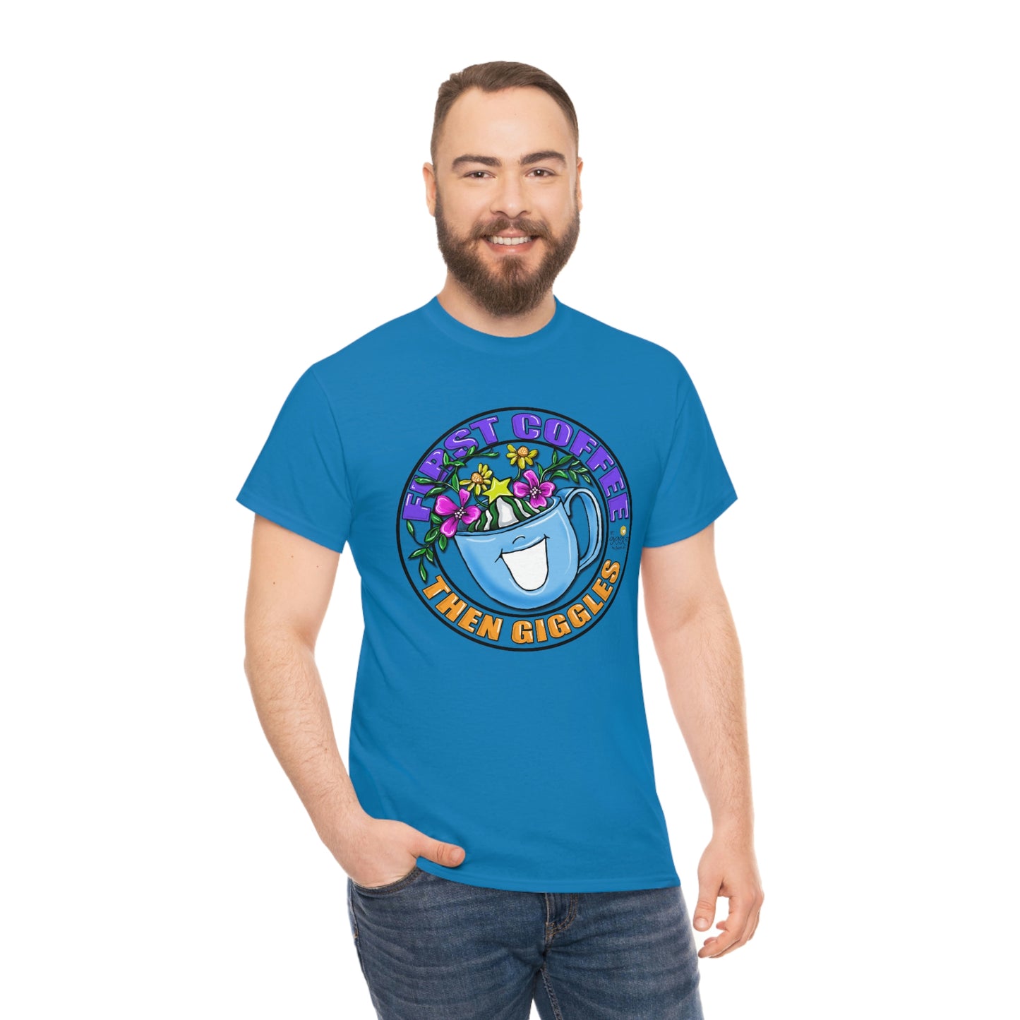 FIrst Coffee Then Giggles (FULL COLOR) by The Giggle Network (TM) created and Illustrated by Laurie Repetto