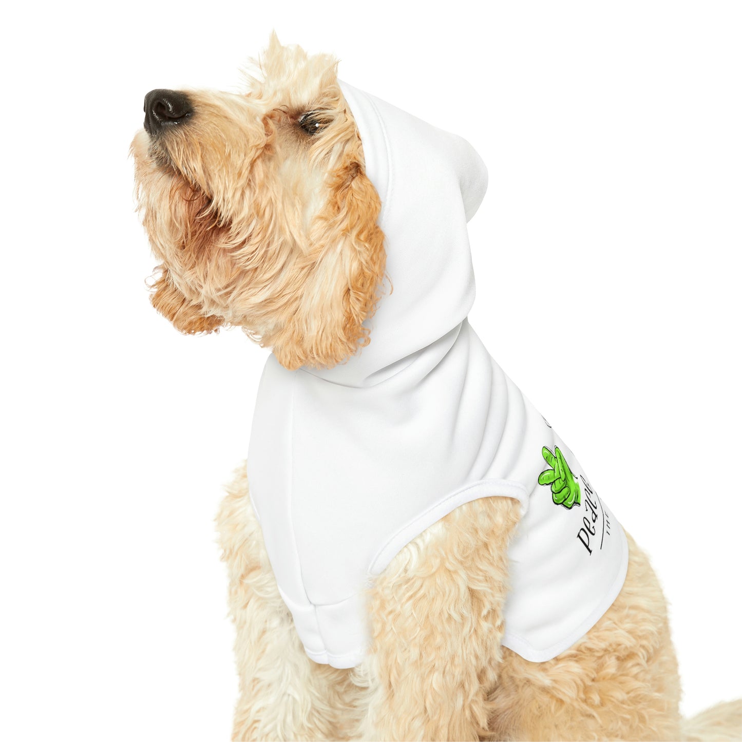 Peace Love and Giggles Dog Hoodie