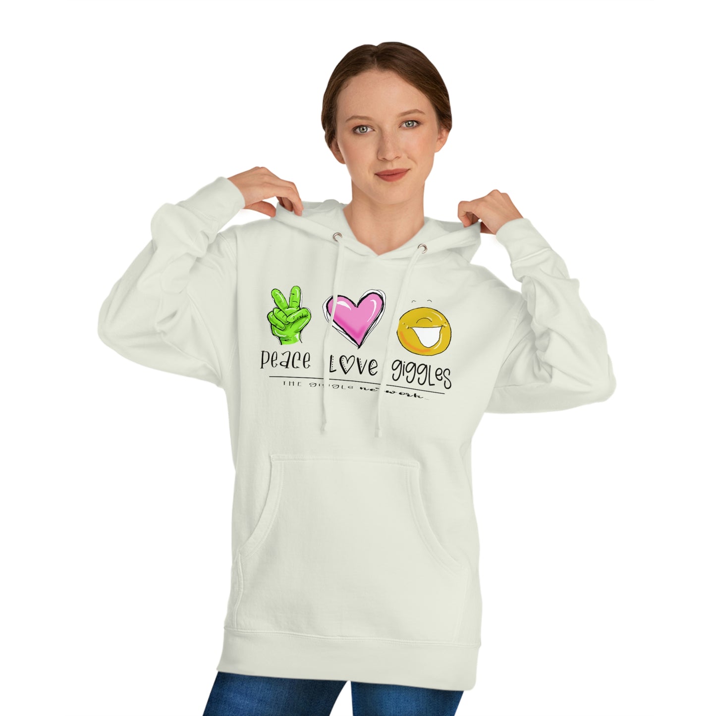 Peace Love Giggles Sweat by The Giggle Network