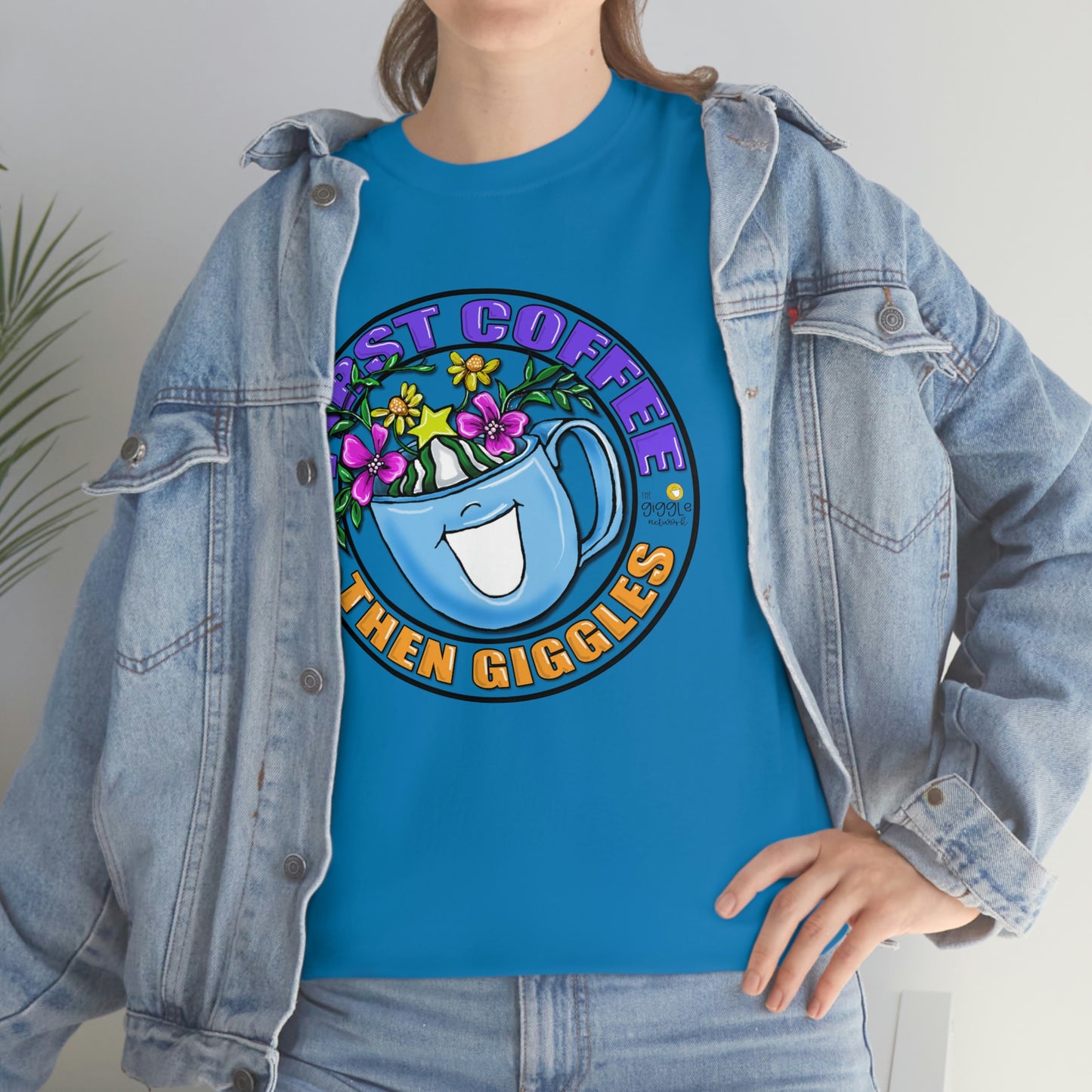FIrst Coffee Then Giggles (FULL COLOR) by The Giggle Network (TM) created and Illustrated by Laurie Repetto