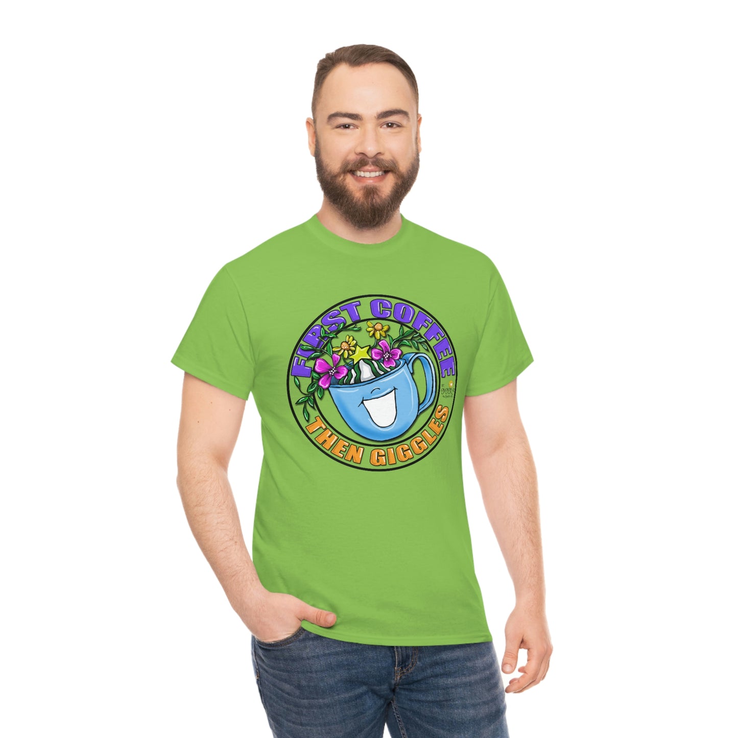 FIrst Coffee Then Giggles (FULL COLOR) by The Giggle Network (TM) created and Illustrated by Laurie Repetto
