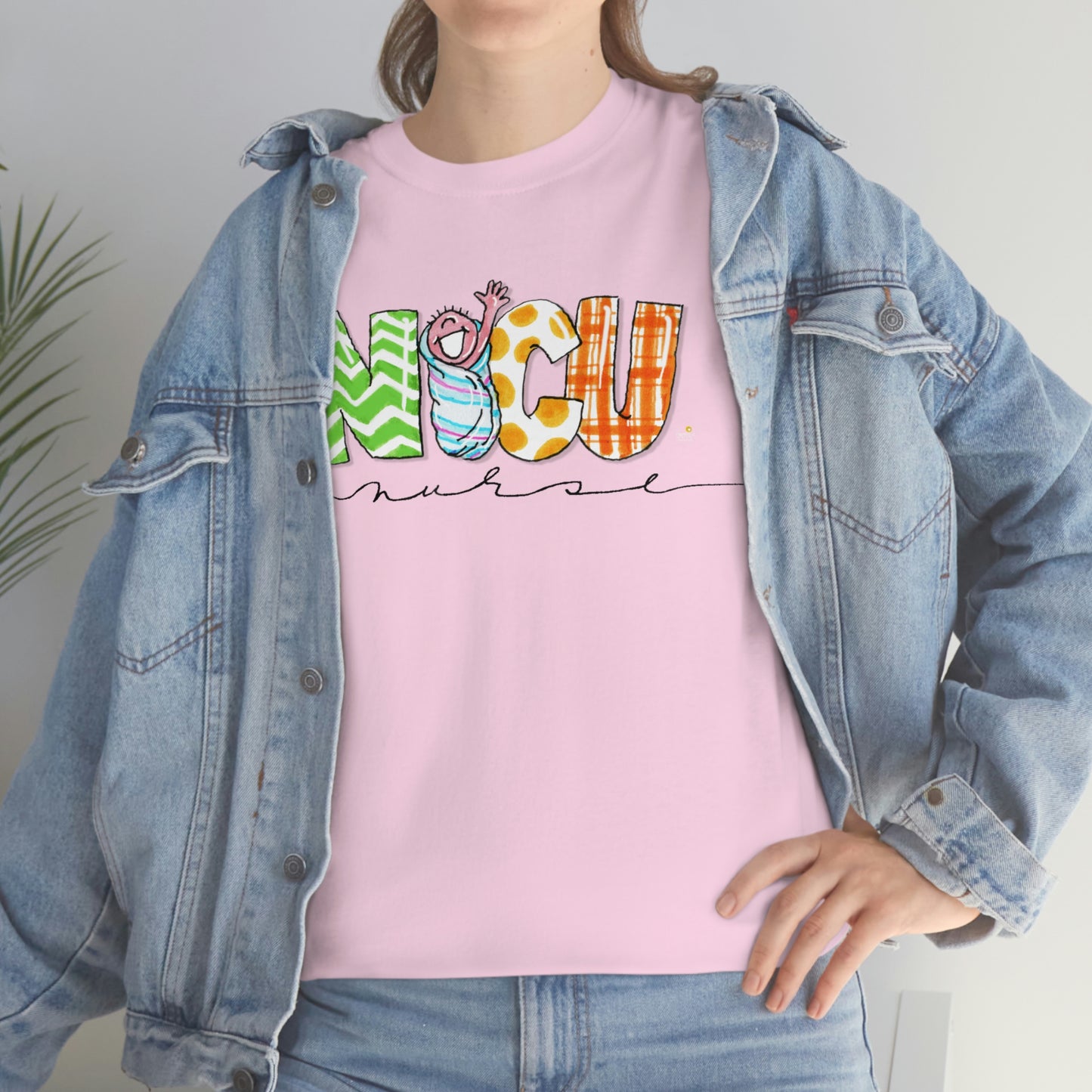 Nicu Nurse w Swaddle from The Giggle Network (TM), NICU Nurse Tshirt, Nicu nurse with baby swaddled, NICU Nurse gift, Nurse Gifts, Nicu Nurse tshirt