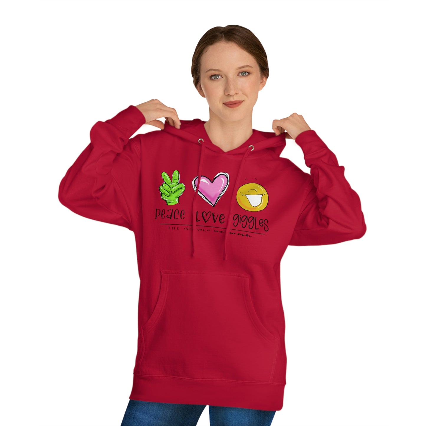 Peace Love Giggles Sweat by The Giggle Network